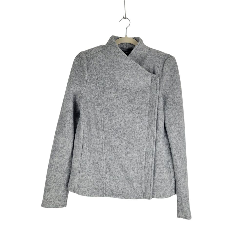 Vero Moda Jacket Women’s size XS Light Grey Fleece Biker Moto Full Zip NWT